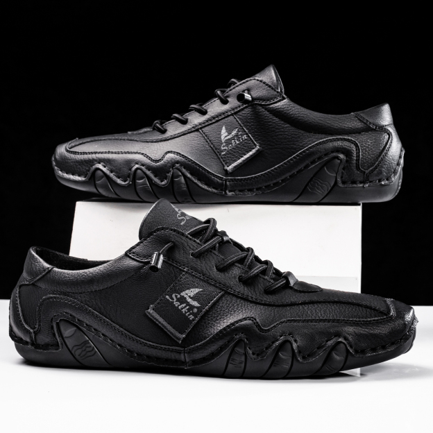 Clearance!!!⏱️🔥Men's Daily Lightweight Quick-Drying Arch Support Lace-Free Design Walking Shoes