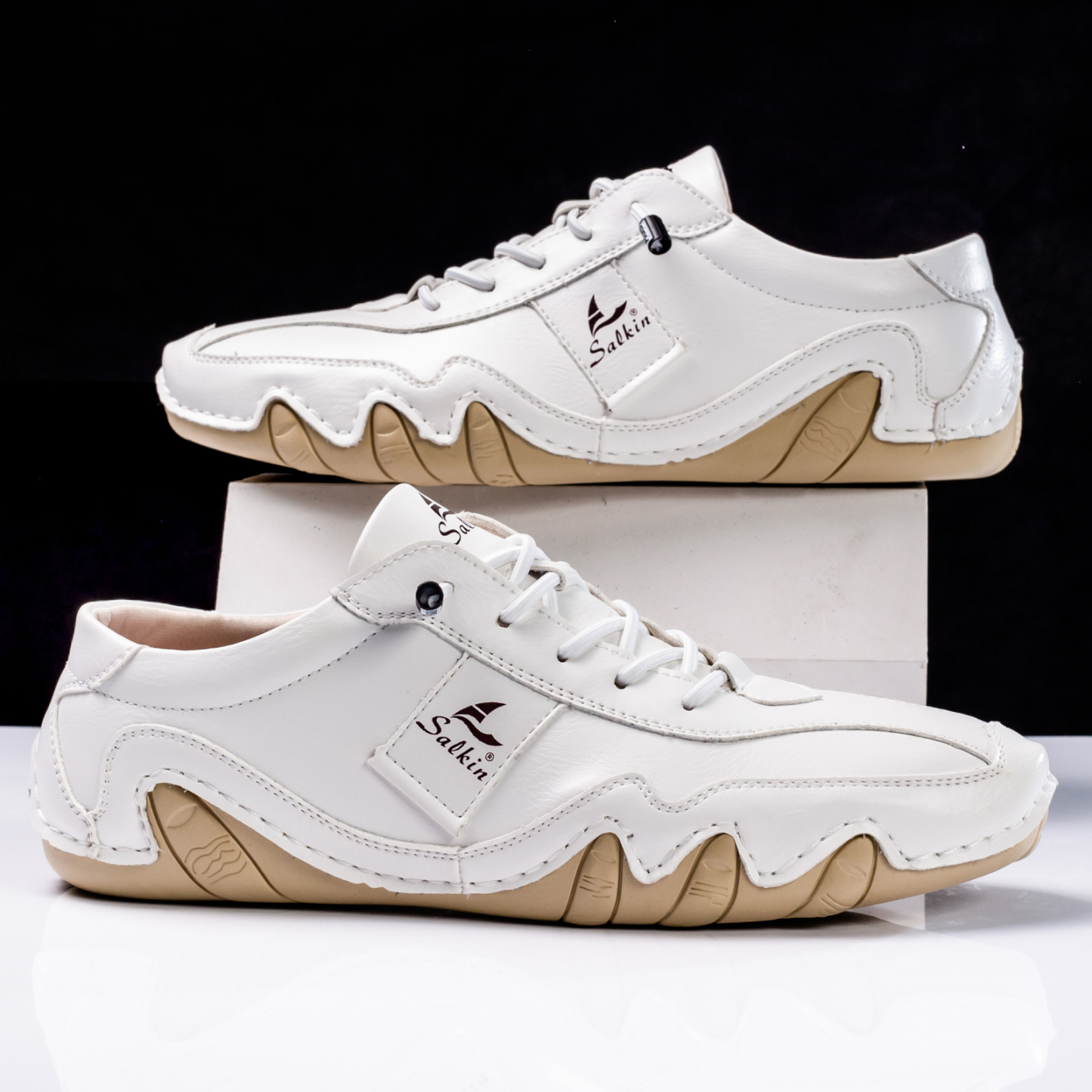 Clearance!!!⏱️🔥Men's Daily Lightweight Quick-Drying Arch Support Lace-Free Design Walking Shoes