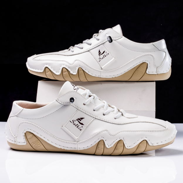 Clearance!!!⏱️🔥Men's Daily Lightweight Quick-Drying Arch Support Lace-Free Design Walking Shoes