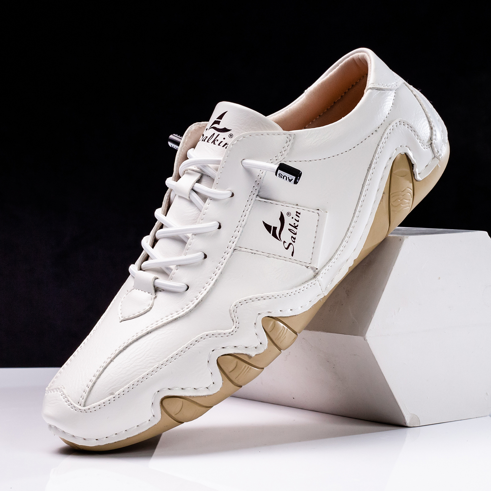 Clearance!!!⏱️🔥Men's Daily Lightweight Quick-Drying Arch Support Lace-Free Design Walking Shoes