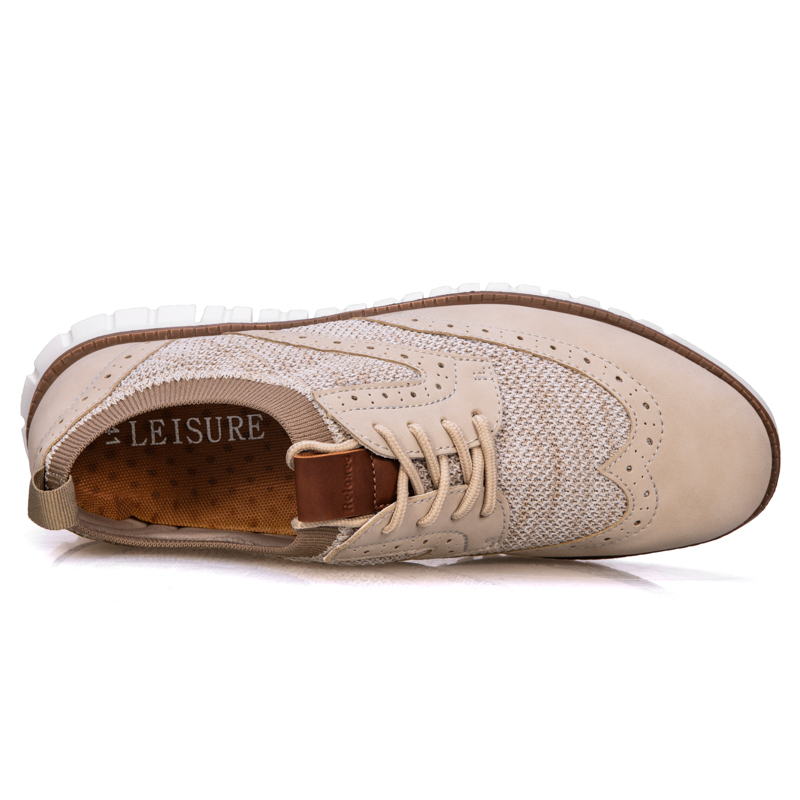 Men's Casual Dress Sneakers - Breathable Mesh Oxford Business Walking Tennis Shoes - Comfortable & Lightweight