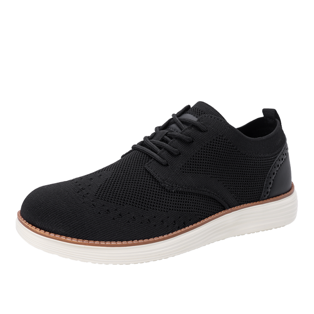 Men's Mesh Oxford Sneakers – Lightweight Casual Walking Shoes with Arch Support, Breathable Lace-Up Fashion Sneakers