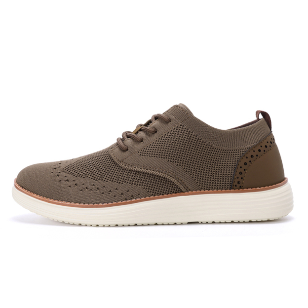 Men's Mesh Oxford Sneakers – Lightweight Casual Walking Shoes with Arch Support, Breathable Lace-Up Fashion Sneakers