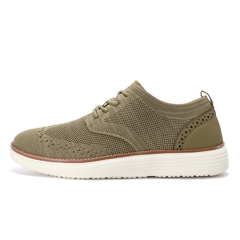 Men's Mesh Oxford Sneakers – Lightweight Casual Walking Shoes with Arch Support, Breathable Lace-Up Fashion Sneakers