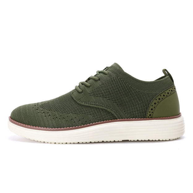 Men's Mesh Oxford Sneakers – Lightweight Casual Walking Shoes with Arch Support, Breathable Lace-Up Fashion Sneakers