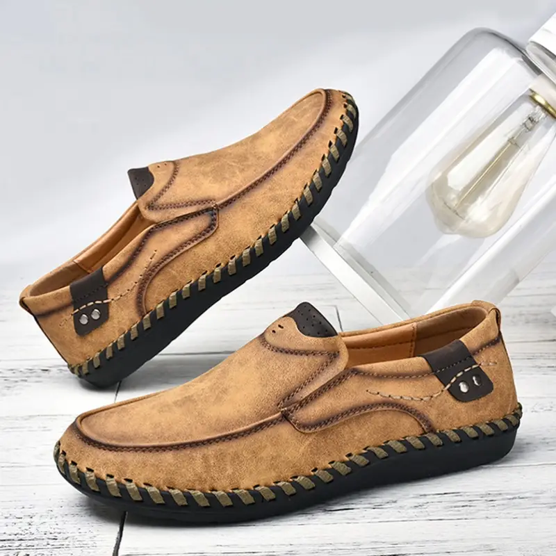MEN'S CASUAL BREATHABLE ORTHODONTIC LEATHER SHOES
