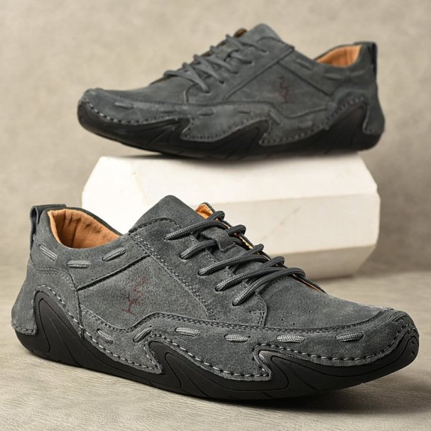 🔥HOT SALE🎁--60% OFF 🎉 Unisex Italian Comfortable Waterproof Suede Handmade  Shoes