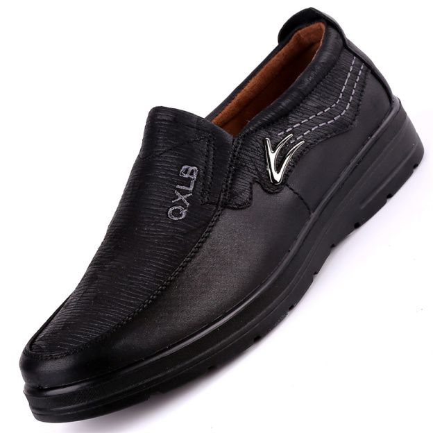 (⏰Last day 40% OFF🔥)Men's Genuine Leather Breathable Lightweight  Slip-On Orthopedic Walking Shoes