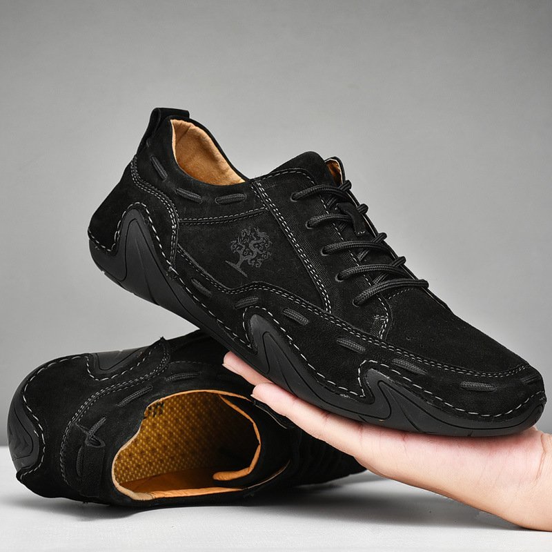 🔥HOT SALE🎁--60% OFF 🎉 Unisex Italian Comfortable Waterproof Suede Handmade  Shoes