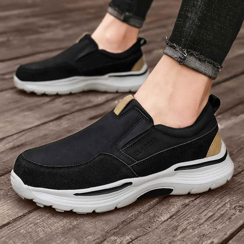 Men's Casual Comfort Slip On Platform Orthopedic Loafers