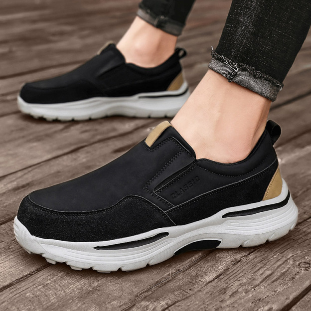 Men's Casual Comfort Slip On Platform Orthopedic Loafers
