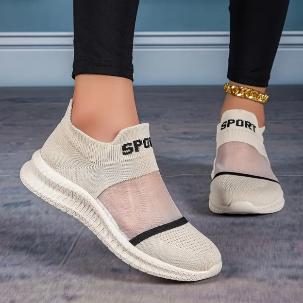 Last day 60% Off💕 Women's Breathable Summer Slip-On Sneakers - Lightweight Casual Shoes with Ergonomic Arch Support