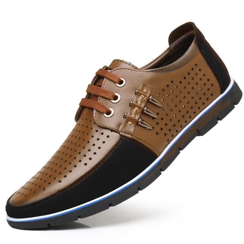 🔥Hot Sale🎁--70% OFF 🎉Men Splicing Non Slip Business Casual Comfortable Leather Oxfords