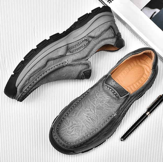 🔥Hot Sale🎁--30% OFF 🎉Mens Non-slip Soft Sole Comfy Casual Genuine Leather Loafers