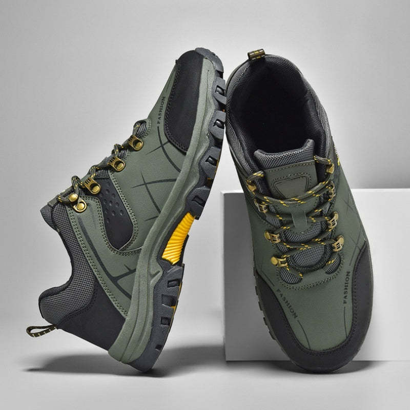 Latest Men's Genuine Leather Non-Slip Waterproof Outdoor Hiking Shoes