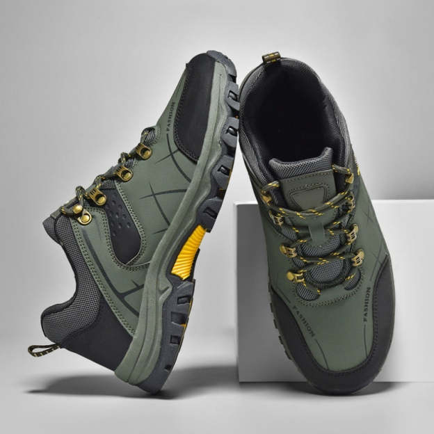 Latest Men's Genuine Leather Non-Slip Waterproof Outdoor Hiking Shoes