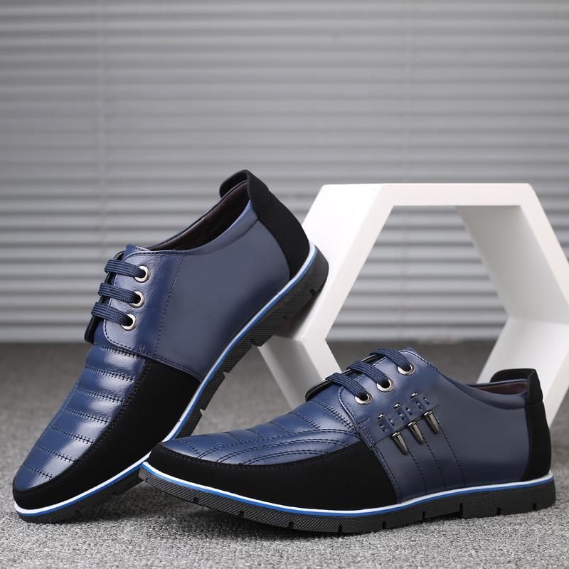 🔥Hot Sale🎁--70% OFF 🎉Men Splicing Non Slip Business Casual Comfortable Leather Oxfords