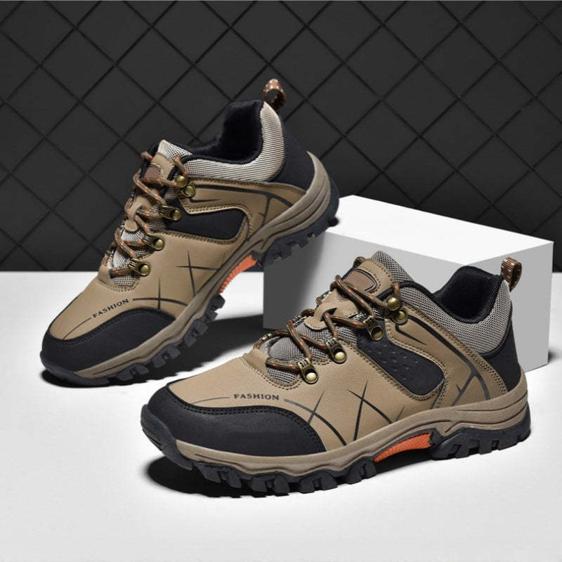 Latest Men's Genuine Leather Non-Slip Waterproof Outdoor Hiking Shoes