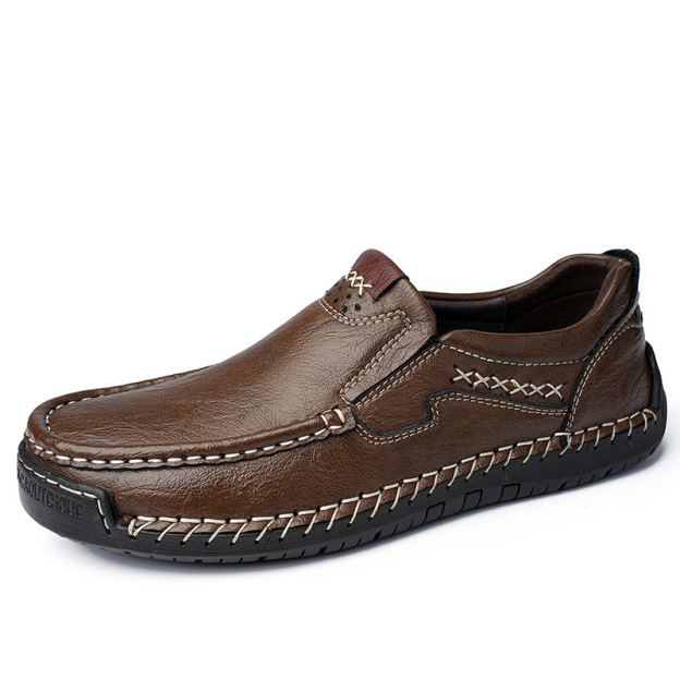 ⏰Hot Sale 50% OFF🔥 Men’s Premium Leather Loafers - Arch Support & Wide Fit Slip-On Shoes