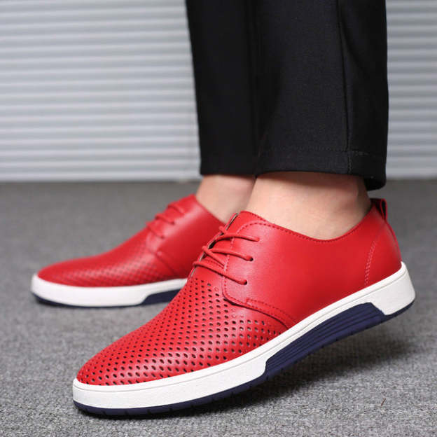 2025 NEW LEATHER MEN BREATHABLE CASUAL SHOES