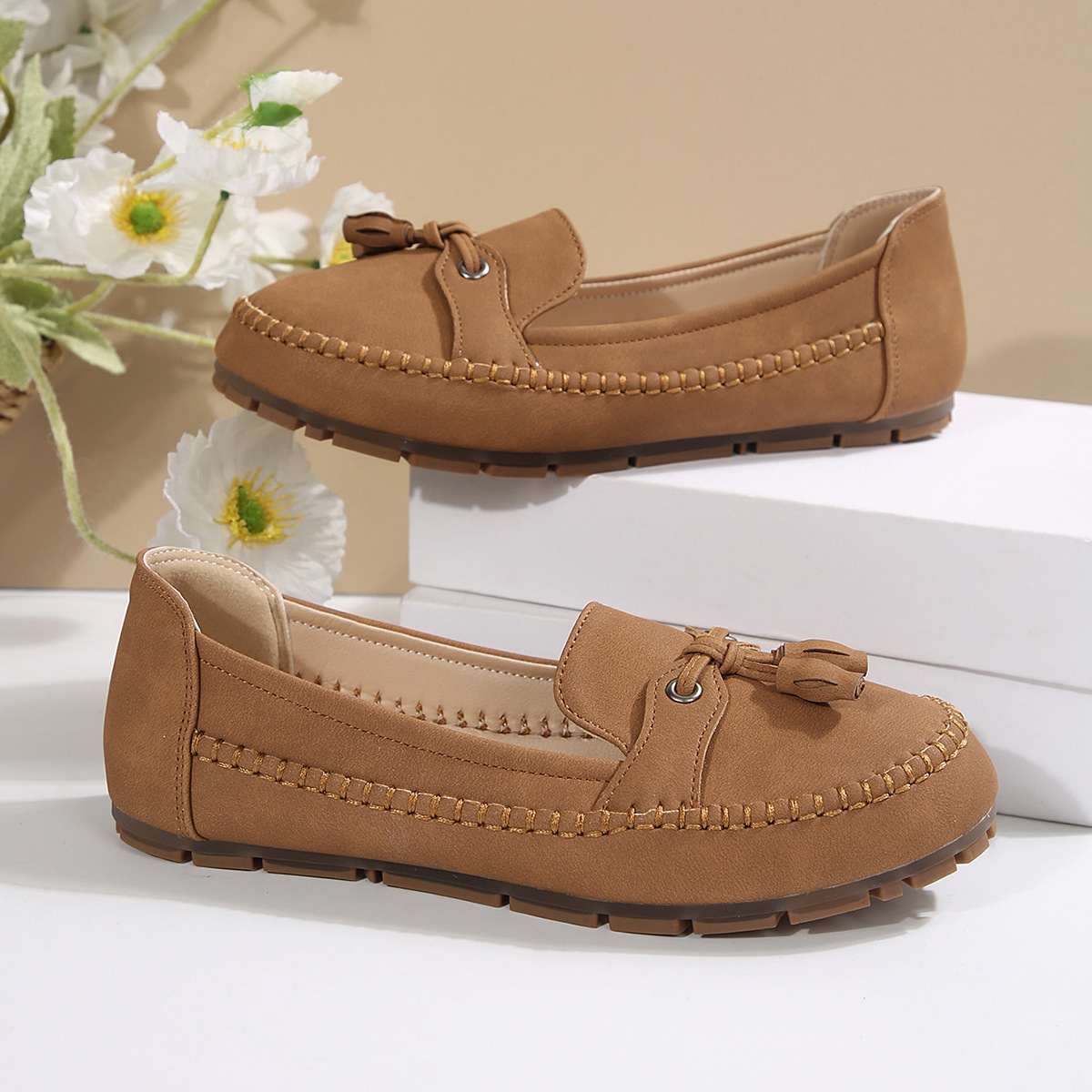 🔥Last Day Sale 60% OFF🔥Women's Leather Moccasins( Buy 2 Free Shipping )