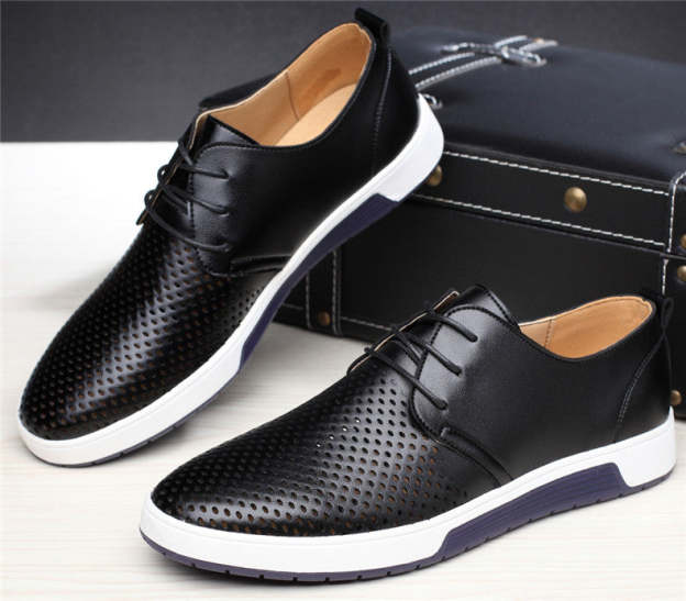 2025 NEW LEATHER MEN BREATHABLE CASUAL SHOES