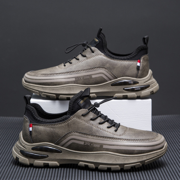 AirStep Luxe: Men's Easy-Wear Leather Ortho Sneakers