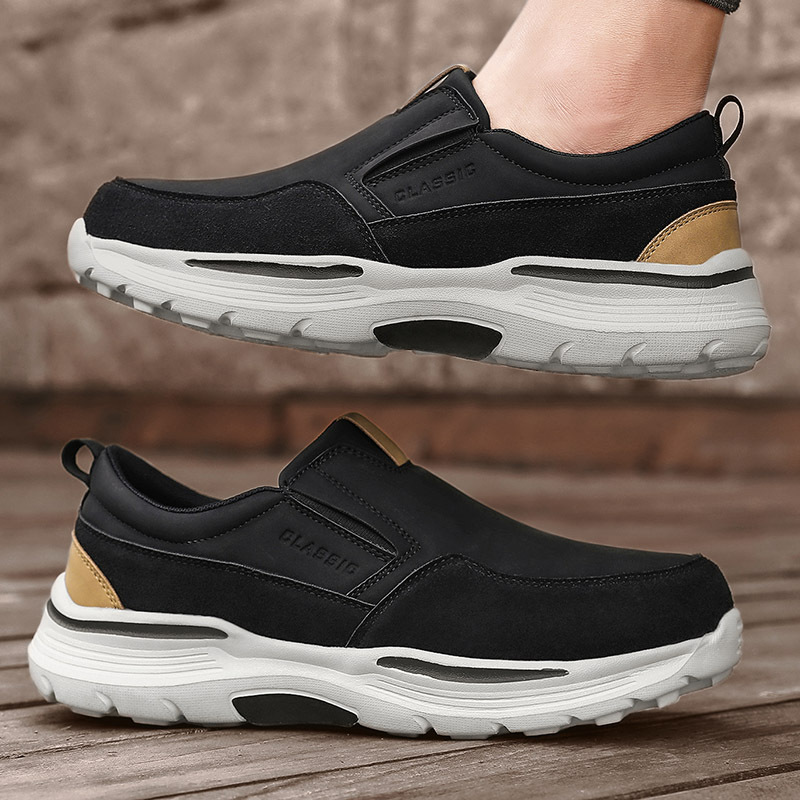 Men's Casual Comfort Slip On Platform Orthopedic Loafers