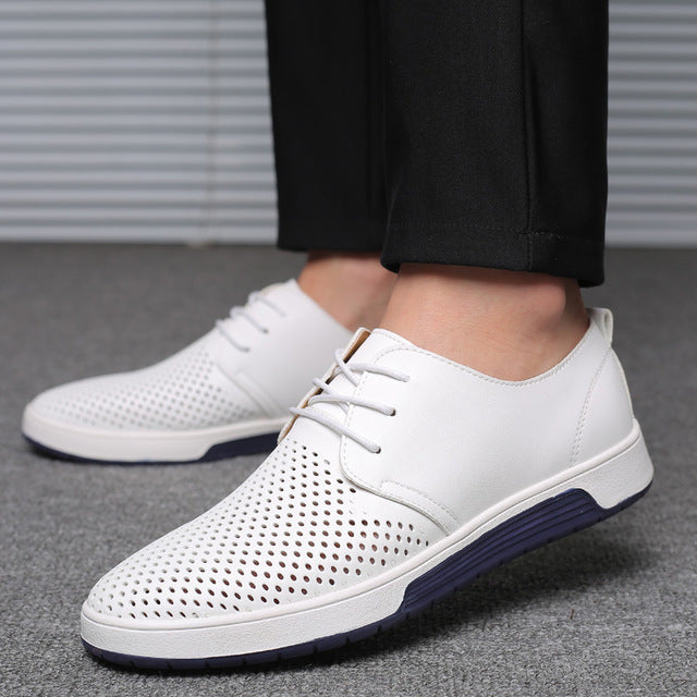 2025 NEW LEATHER MEN BREATHABLE CASUAL SHOES