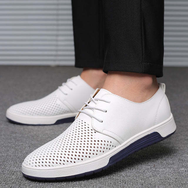 2025 NEW LEATHER MEN BREATHABLE CASUAL SHOES