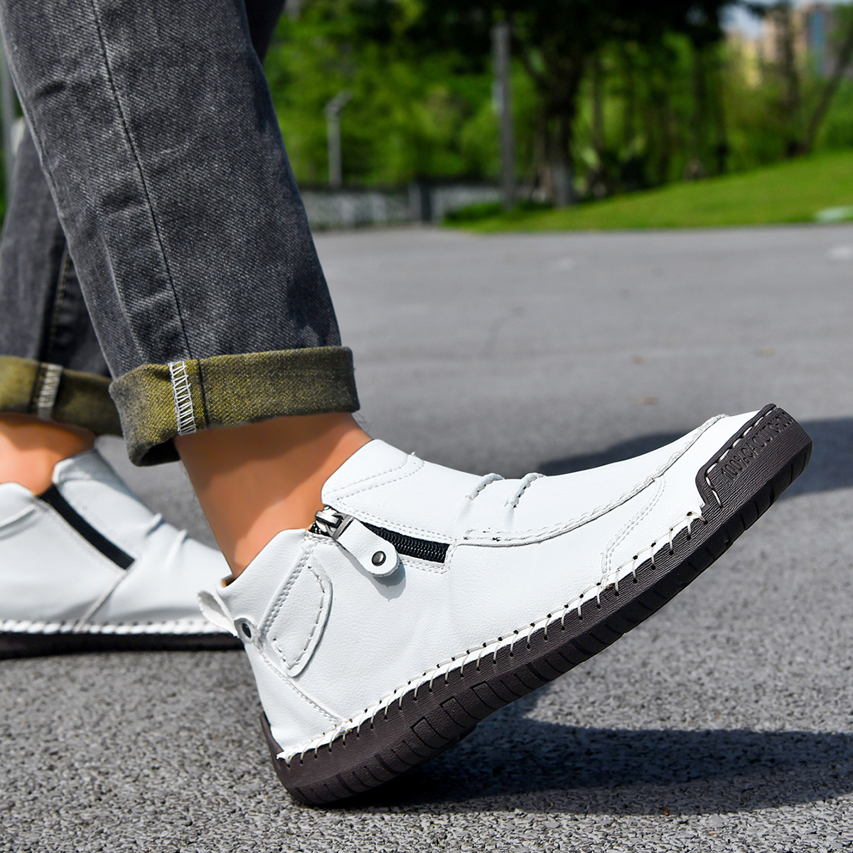 🔥Last Day Deals🔥Men's CasuaArch Support Non-slip Leather Slip.On Loafers