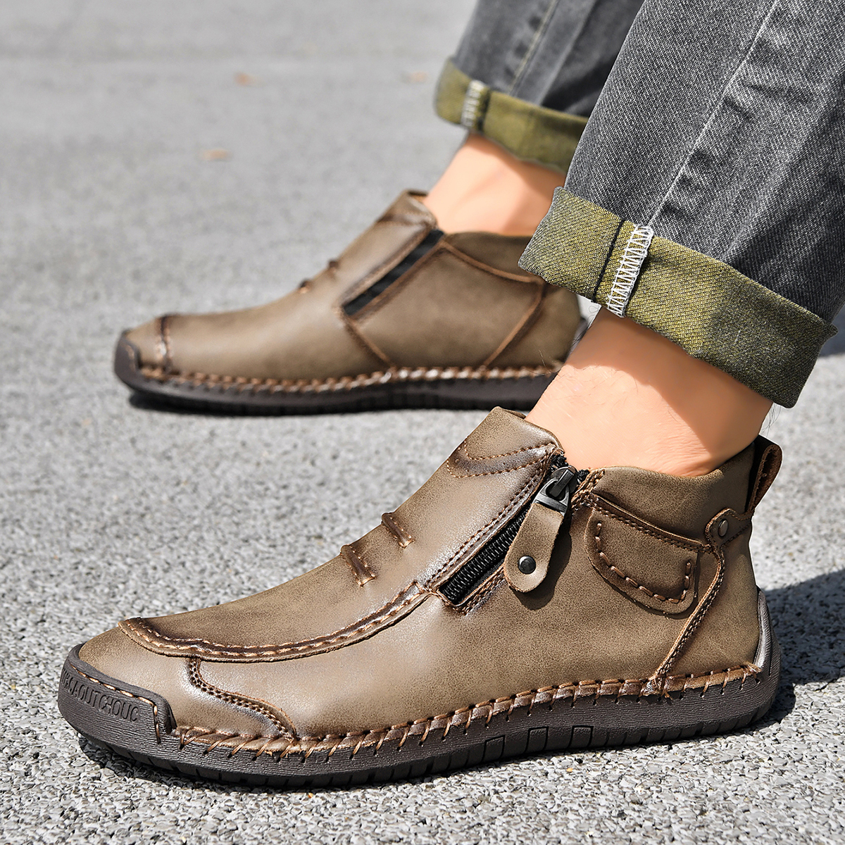 🔥Last Day Deals🔥Men's CasuaArch Support Non-slip Leather Slip.On Loafers