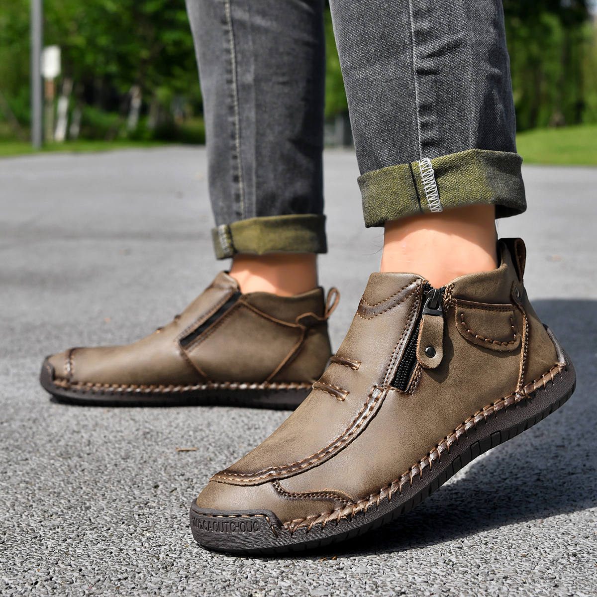 🔥Last Day Deals🔥Men's CasuaArch Support Non-slip Leather Slip.On Loafers