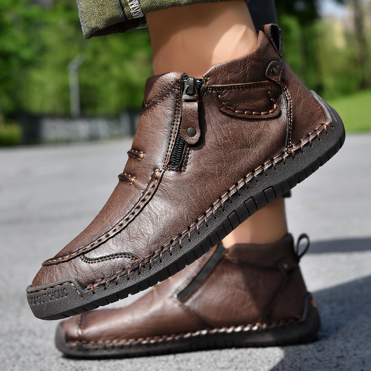 🔥Last Day Deals🔥Men's CasuaArch Support Non-slip Leather Slip.On Loafers