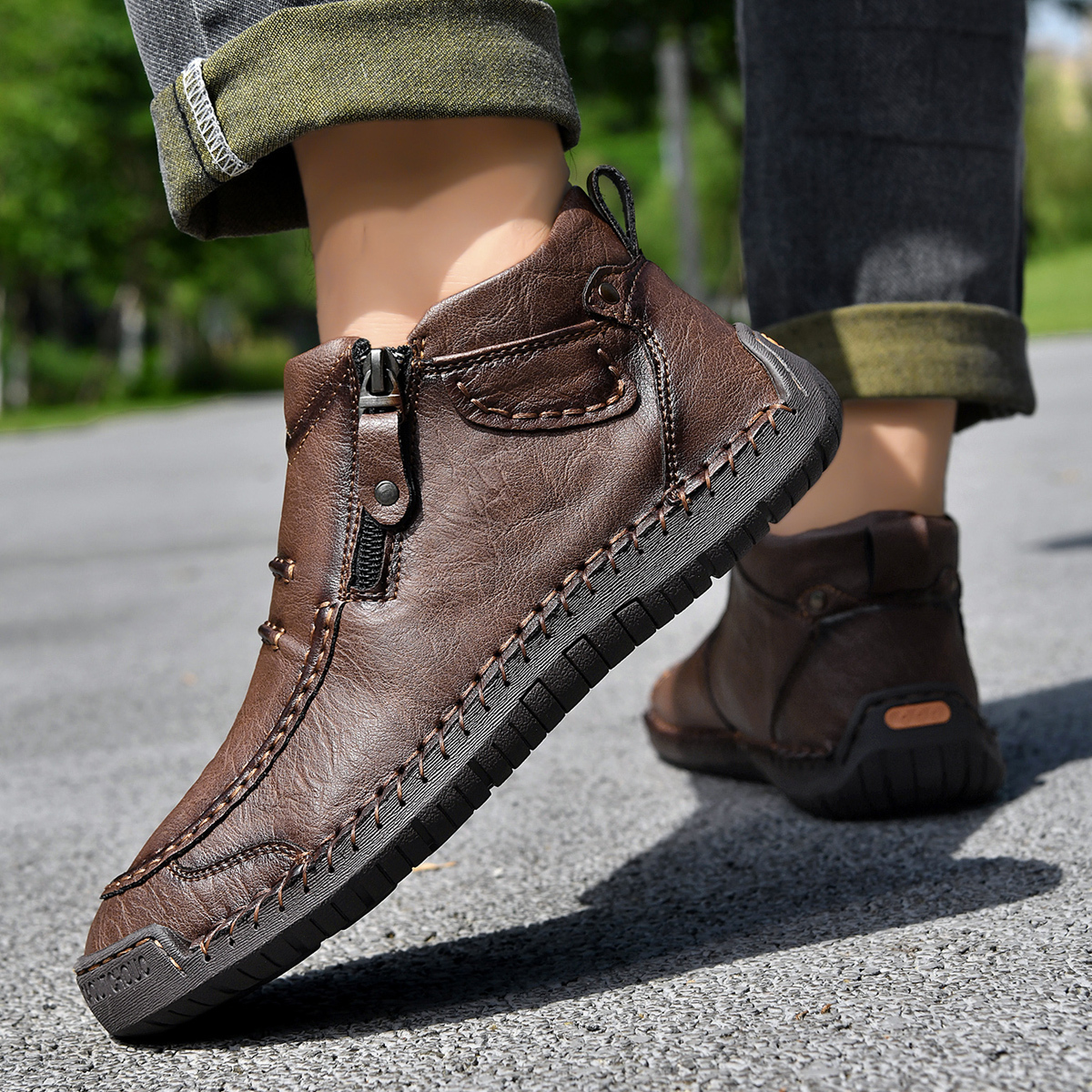 🔥Last Day Deals🔥Men's CasuaArch Support Non-slip Leather Slip.On Loafers