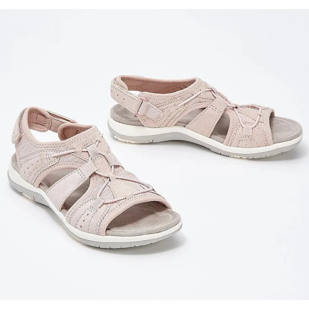 Comfyfleek Arch Support Stretchy Wide Width Sport Flat Sandals