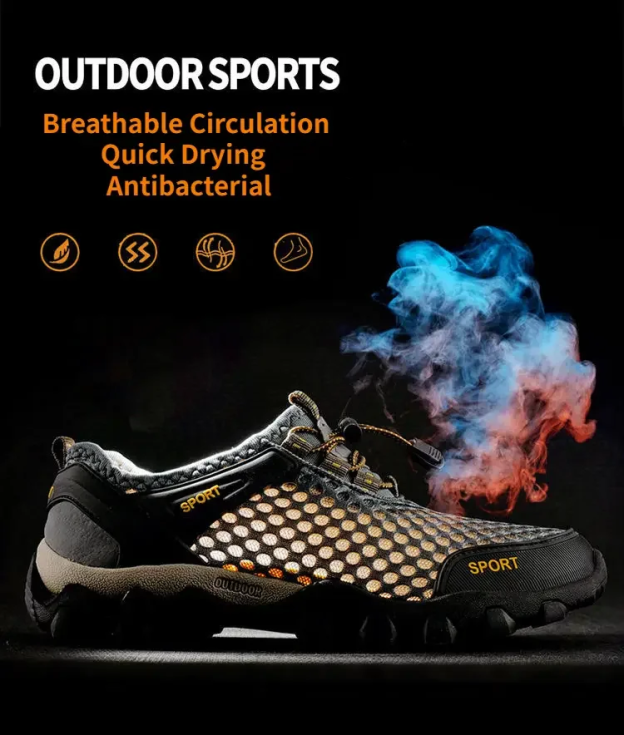 Trongcavalry™ Portable Tied Orthopedic Hiking Quick-drying Sneakers