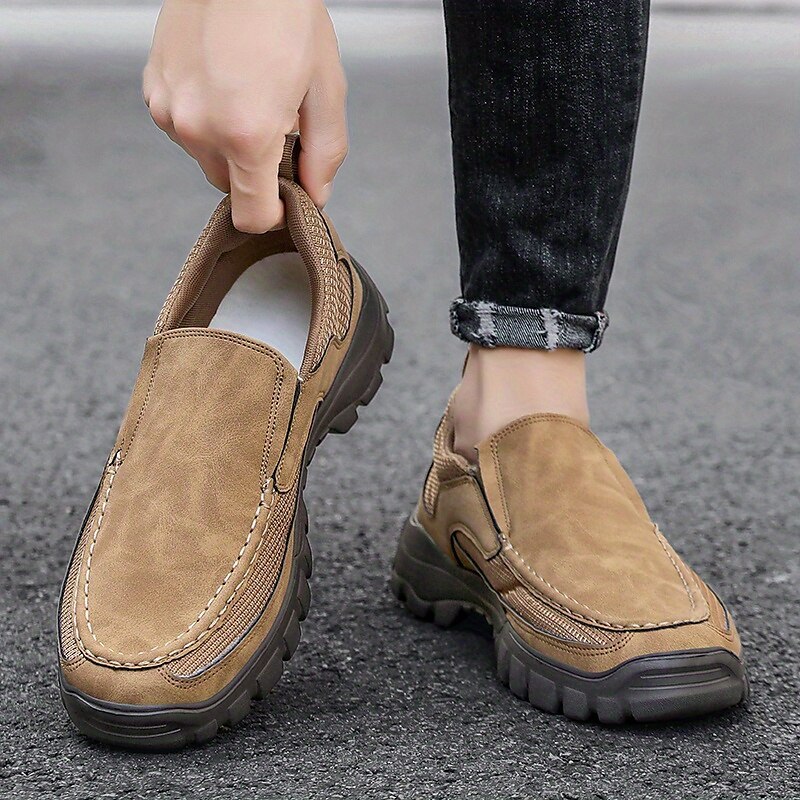 Trongcavalry® Men's Comfortable Casual Shoes ,Orthopedic Arch Support Slip-On Loafers