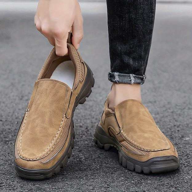 Trongcavalry® Men's Comfortable Casual Shoes ,Orthopedic Arch Support Slip-On Loafers