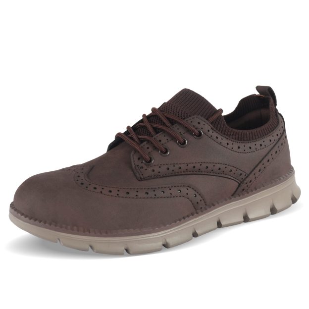 Men's Lace Up Oxford Shoes,Casual Mesh Walking Shoes Comfortable Sneakers