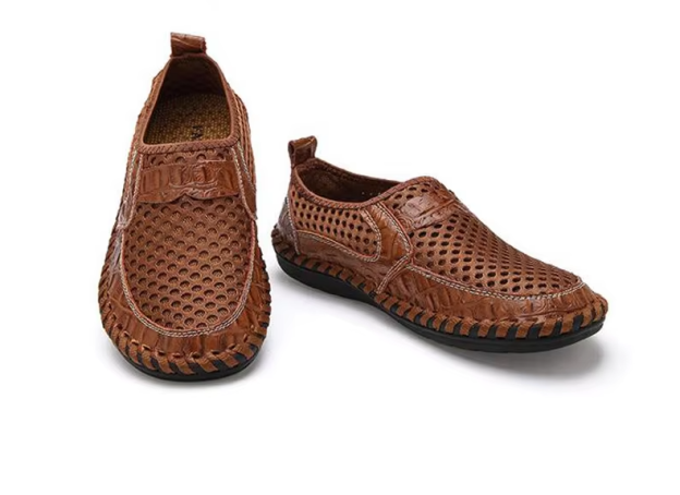🔥Summer Hot Sale 60%🔥 Mens' Summer Slip-on Shoes, Breathable Mesh Leather Loafers
