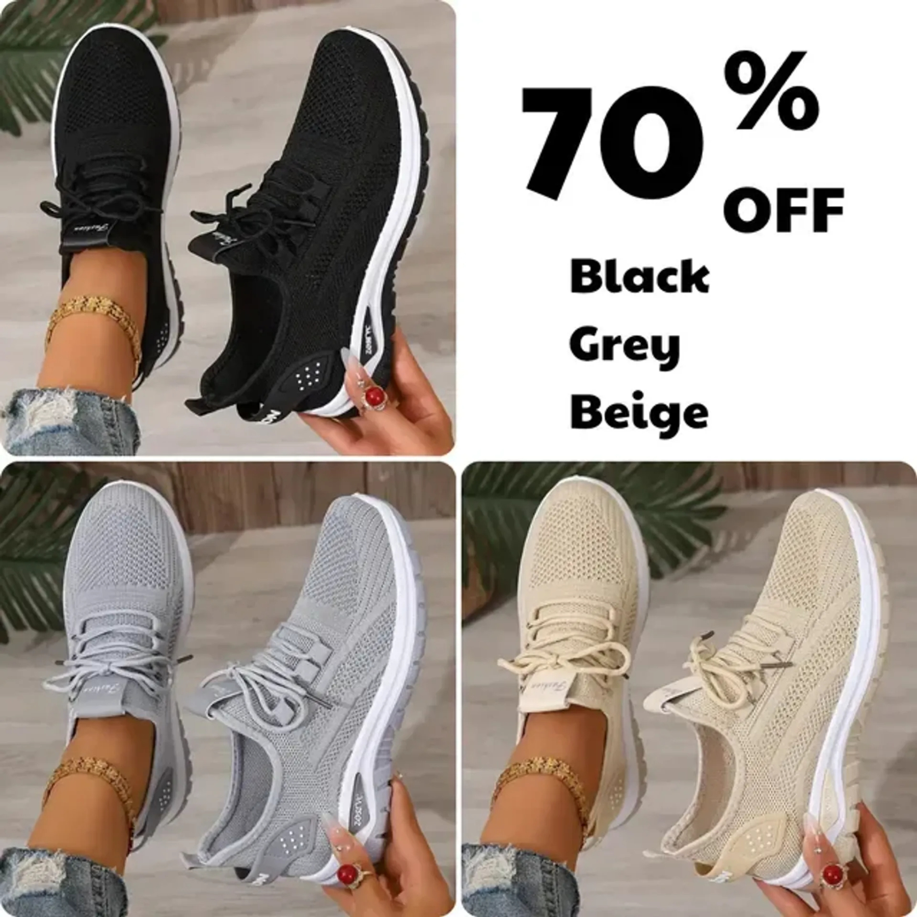 💥Hot Special Discount 70% OFF💥 Women's Lightweight Casual Sneakers, Ultra Soft Sole