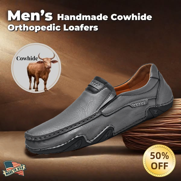 🔥Last Day 50% OFF🔥Men's Genuine Calfskin Leather Slip-On Loafers