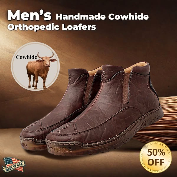 (🔥Christmas Clearance sale - 70% OFF) )Men's Outdoor Casual Handmade Cowhide Boots