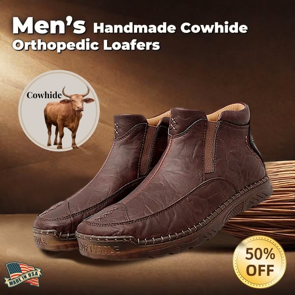 (🔥Christmas Clearance sale - 70% OFF) )Men's Outdoor Casual Handmade Cowhide Boots