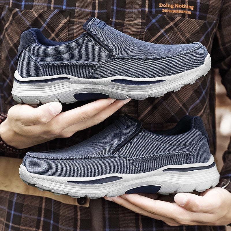 Men's Arch Support Slip-On Loafers, EVA Boat Shoes