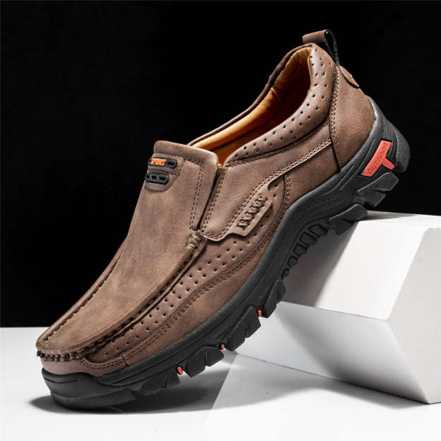 (🔥Clearance sale - 50% OFF) Men's Non-slip Walking Leather Lightweight Breathable Casual Loafers