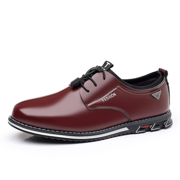 Men Leather Non-Slip Business Comfortable Casual Oxfords Shoes