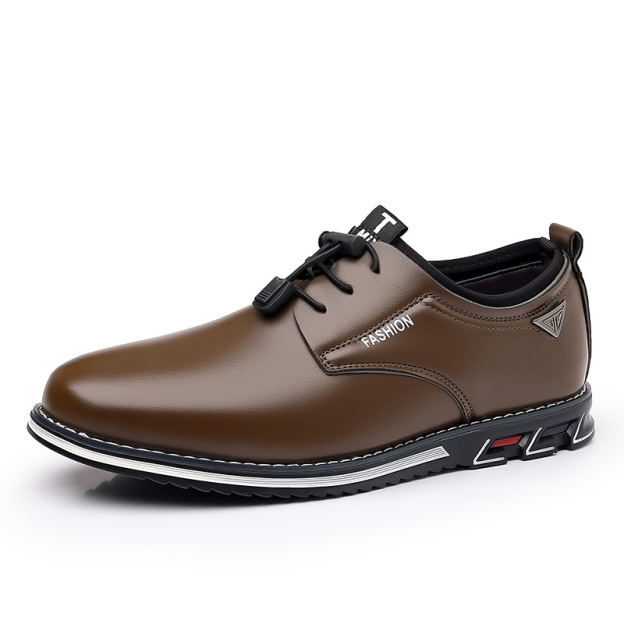 Men Leather Non-Slip Business Comfortable Casual Oxfords Shoes