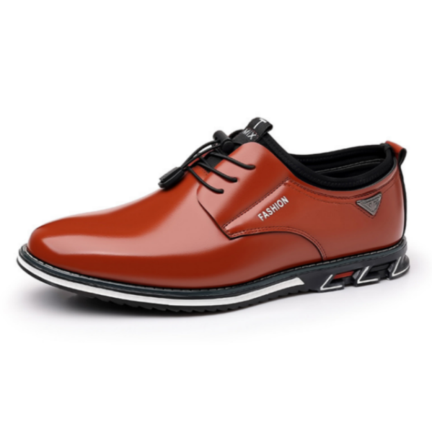 Men Leather Non-Slip Business Comfortable Casual Oxfords Shoes